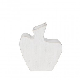 NIRA ΒΑΖΟ 26.5x8x30cm ΜΕΤΑΛΛΟ ΛΕΥΚΟ