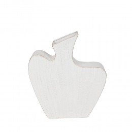 NIRA ΒΑΖΟ 30.5x8x35cm ΜΕΤΑΛΛΟ ΛΕΥΚΟ