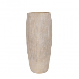 KANSO ΒΑΖΟ 27.7x27.7x37cm ΚΕΡΑΜΙΚΟ ΓΚΡΙ