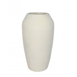 ASH ΒΑΖΟ 23.5x23.5x42cm ΚΕΡΑΜΙΚΟ ΑΣΠΡΟ