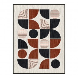 PRISMA ΠΙΝΑΚΑΣ ΔΙΑΚΟΣΜΗΣΗΣ 60x80x3.2cm ΚΑΜΒΑΣ ΠΟΛΥΧΡΩΜΟ MDF ΜΑΥΡΟ