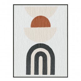 KALEIDA ΠΙΝΑΚΑΣ ΔΙΑΚΟΣΜΗΣΗΣ 60x80x3.2cm ΚΑΜΒΑΣ ΠΟΛΥΧΡΩΜΟ MDF ΜΑΥΡΟ