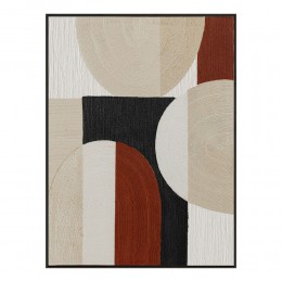 ROVA ΠΙΝΑΚΑΣ ΔΙΑΚΟΣΜΗΣΗΣ 60x80x3.2cm ΚΑΜΒΑΣ ΠΟΛΥΧΡΩΜΟ MDF ΜΑΥΡΟ