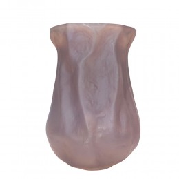 MIST ΒΑΖΟ 27x24x38cm ΓΥΑΛΙ ΚΑΦΕ ΑΝΟΙΧΤΟ