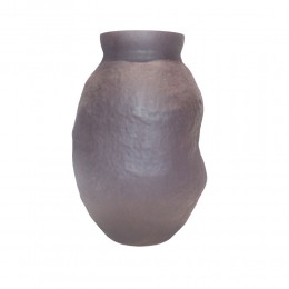 NEROA ΒΑΖΟ 20x20x31cm ΓΥΑΛΙ ΚΑΦΕ