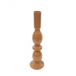 CALM ΚΗΡΟΠΗΓΙΟ 8x8x29cm ΓΥΑΛΙ CARAMEL