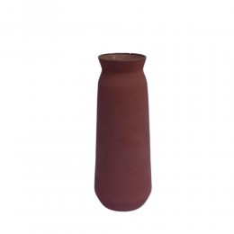MARONA ΒΑΖΟ 10x10x26cm ΓΥΑΛΙ DUSTY ΜΩΒ