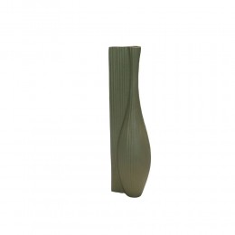 VOLINA ΒΑΖΟ 11x9x40cm ΑΛΟΥΜΙΝΙΟ ΠΡΑΣΙΝΟ TEXTURED
