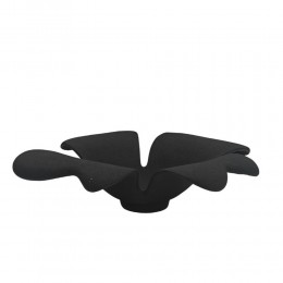 FLORA ΠΙΑΤΕΛΑ 32x29x10cm ΑΛΟΥΜΙΝΙΟ ΜΑΥΡΟ