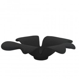 FLORA ΠΙΑΤΕΛΑ 38x36x11cm ΑΛΟΥΜΙΝΙΟ ΜΑΥΡΟ