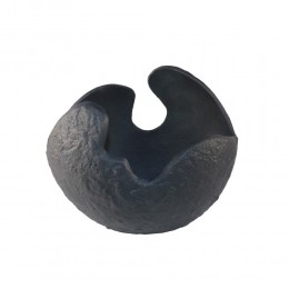 VULA ΒΑΖΟ 24x16x21cm ΑΛΟΥΜΙΝΙΟ ΜΑΥΡΟ