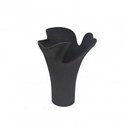 FLOWRA ΒΑΖΟ 30x29x41cm ΑΛΟΥΜΙΝΙΟ ΜΑΥΡΟ