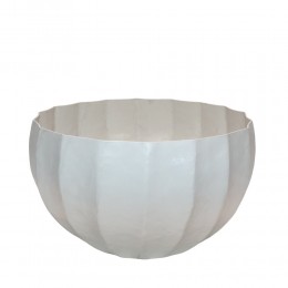 IVELLA ΒΑΖΟ 30x30x18cm ΑΛΟΥΜΙΝΙΟ OFF WHITE