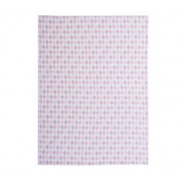 NEF-NEF HOMEWARE ΒΡΕΦΙΚΗ ΚΟΥΒΕΡΤΑ ΚΟΥΝΙΑΣ FLEECE 110X150CM SWEET RHOMBUS PINK 036123