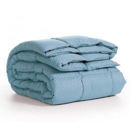 NEF-NEF HOMEWARE BASIC ΠΑΠΛΩΜΑ MONO MICRO-HOLLOW 160X220CM COLORFULL SMOKE BLUE 036166