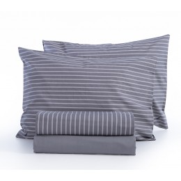 NAUTICA - NAU COAST PERCALE-COTTON ΣΕΤ ΣΕΝΤΟΝΙΑ ΥΠΕΡΔΙΠΛΑ 240X270CM GREY 036521