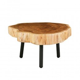 RAW COFFEE TABLE ΦΥΣΙΚΟ 80x80xH40cm