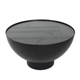 ARCHES COFFEE TABLE ΜΑΥΡΟ 70x70xH40cm 04-1110