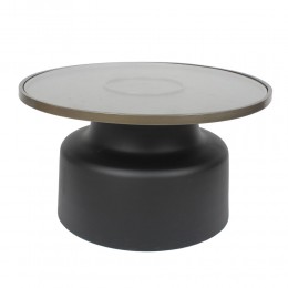 BOW COFFEE TABLE ΜΑΥΡΟ 71,5x71,5xH40cm 04-1129