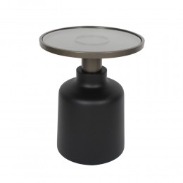BOW SIDE TABLE ΜΑΥΡΟ 45x45xH55cm 04-1130