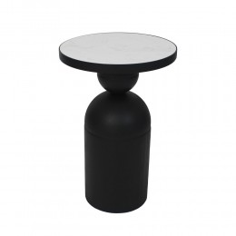 BOMB SIDE TABLE ΜΑΥΡΟ 41x41xH62,5cm 04-1136