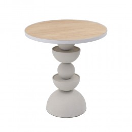 UP   DOWN 40,5 SIDE TABLE ΛΕΥΚΟ ΦΥΣΙΚΟ 40,5x40,5xH45cm 04-1148