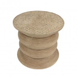 RIBBONS SIDE TABLE ΦΥΣΙΚΟ 59x59x53 04-1166