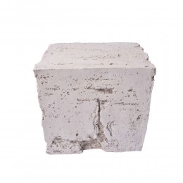 ZEUS SIDE TABLE ΓΚΡΙ 51x40,5xH46cm 04-1182