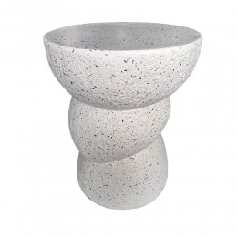 ASIMETRON SIDE TABLE TERRAZZO 35x35x46cm
