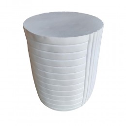 GEOMETRICAL 2 SIDE TABLE ΛΕΥΚΟ 35x35x46 04-1218