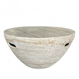 LITHOS CENTRAL COFFEE TABLE BEIGE 68x68x36CM 04-1226