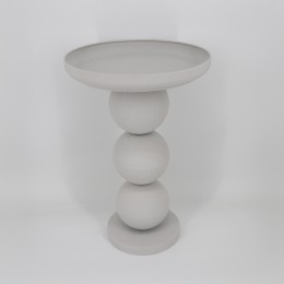 PERLA SIDE TABLE OFF WHITE 41x41x61cm