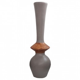 ΔΙΑΚΟΣΜΗΤΙΚΟ ΒΑΖΟ ΔΑΠΕΔΟΥ NEBULA HM4660.05M FIBER CEMENT TAUPE--ΞΥΛΟ ΤΕΑΚ Φ45x143Υεκ