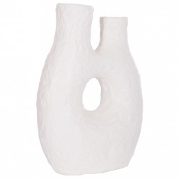 ΕΠΙΤΡΑΠΕΖΙΟ ΔΙΑΚΟΣΜΗΤΙΚΟ ΒΑΖΟ NAMENTIS HM4665.02L ΛΕΥΚΗ ΤΕΡΑΚΟΤΑ--27x13.5x37Υεκ