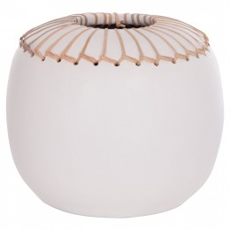 ΕΠΙΤΡΑΠΕΖΙΟ ΔΙΑΚΟΣΜΗΤΙΚΟ ΒΑΖΟ LENNOX HM4675.02L TΕΡΑΚΟΤΑ ΣΕ ΛΕΥΚΟ--Φ22x20Υεκ.