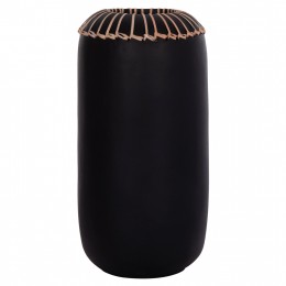 ΕΠΙΤΡΑΠΕΖΙΟ ΔΙΑΚΟΣΜΗΤΙΚΟ ΒΑΖΟ LENNOX HM4675.01S TΕΡΑΚΟΤΑ ΣΕ ΜΑΥΡΟ--Φ18x33Υεκ.