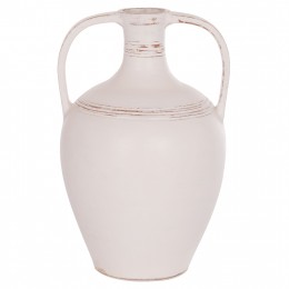 ΕΠΙΤΡΑΠΕΖΙΟΣ ΔΙΑΚΟΣΜΗΤΙΚΟΣ ΑΜΦΟΡΕΑΣ FEAX HM4676.02L ΛΕΥΚΗ ΤΕΡΑΚΟΤΑ--35x35x58Υεκ.