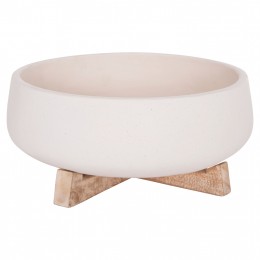 ΓΛΑΣΤΡΑ ΕΣ.ΧΩΡΟΥ FRELLO HM4674.02M ΛΕΥΚΟ FIBER CEMENT--TEAK ΒΑΣΗ 27x26,5x12Υεκ.