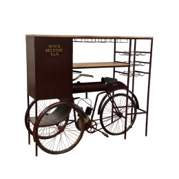 TRICYCLE ΚΟΝΣΟΛΑ BAR BORDEAUX ΦΥΣΙΚΟ 178x53x145