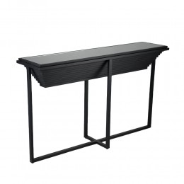 CHEOPS ΚΟΝΣΟΛΑ ΜΑΥΡΟ 134x32xH82cm 05-0782