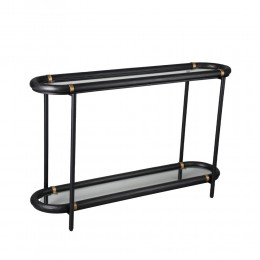 COLOMBO ΚΟΝΣΟΛΑ ΜΑΥΡΟ 130x36xH82cm 05-0783