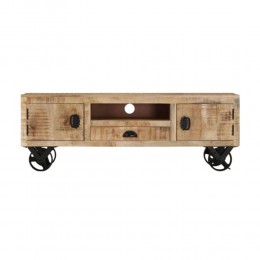 BROOKLYN TV STAND 2ΠΟΡΤΕΣ 1ΣΥΡΤΑΡΙ ΦΥΣΙΚΟ 135x42x60cm