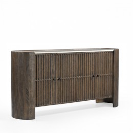 ESSENCE ΜΠΟΥΦΕΣ ΚΑΦΕ BEIGE ΜΕ ΟΨΗ ΜΑΡΜΑΡΟΥ 170x40x82cm