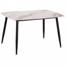 ΤΡΑΠΕΖΙ RAVEN HM9854.04 ΚΕΡΑΜΙΚΟ TOP ΜΕ ΟΨΗ ΜΑΡΜΑΡΟΥ τ.CALACATTA 120x70x73Υεκ.