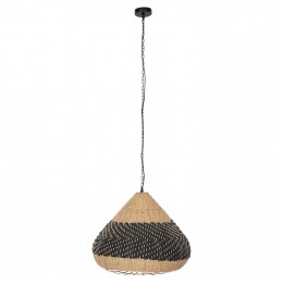 ΦΩΤΙΣΤΙΚΟ ΟΡΟΦΗΣ ΚΡΕΜΑΣΤΟ HM4354 ΦΥΣΙΚΟ RAΤΤΑΝ-PAPER ROPE-ΦΥΣΙΚΟ&ΜΑΥΡΟ Φ54x42-145Υεκ.