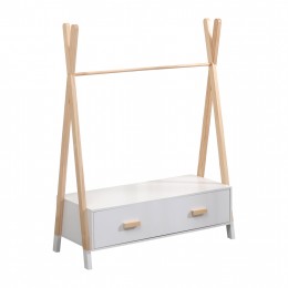 ΚΡΕΜΑΣΤΡΑ ΜΕ ΣΥΡΤΑΡΙΑ ΠΑΙΔΙΚH PASCHAL HM2491.03 ΜΕΛΑΜΙΝΗ-ΞΥΛΟ ΠΕΥΚΟΥ 80x40x130Υεκ