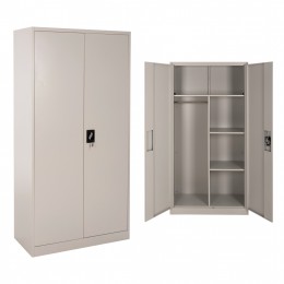 ΝΤΟΥΛΑΠΑ ΜΕΤΑΛΛΙΚΗ CLOD HM5961.11 2ΦΥΛΛΗ ΜΕ ΧΩΡΙΣΜΑ ΑΝΟΙΧΤΟ ΓΚΡΙ 90Χ40Χ180Yεκ. 0522044