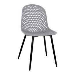 Milana Καρέκλα Πολυπροπυλενίου 45X51X84Υcm Γκρι με Μεταλλικά Πόδια HM8512.10