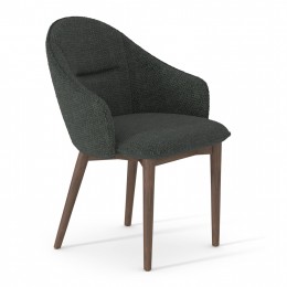 Καρέκλα τραπεζαρίας σειρά Ηorizon SM18102.01 Σκούρο Γκρι ύφασμα-πόδια Φράξινου 61x64x83Yεκ.