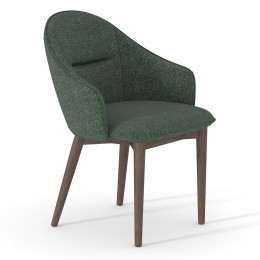 Kαρέκλα τραπεζαρίας Σειρά Horizon SM18102.05 Πράσινο ύφασμα-πόδια Φράξινου 61x64x83Υεκ.